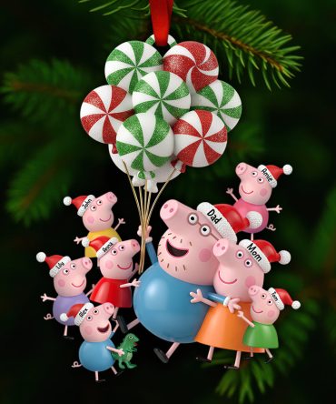 Celebrate Family Joy With Customized Love - Festive Family Fun Christmas Ornament - Personalized Gifts For Parents, Kids, And Grandparents
