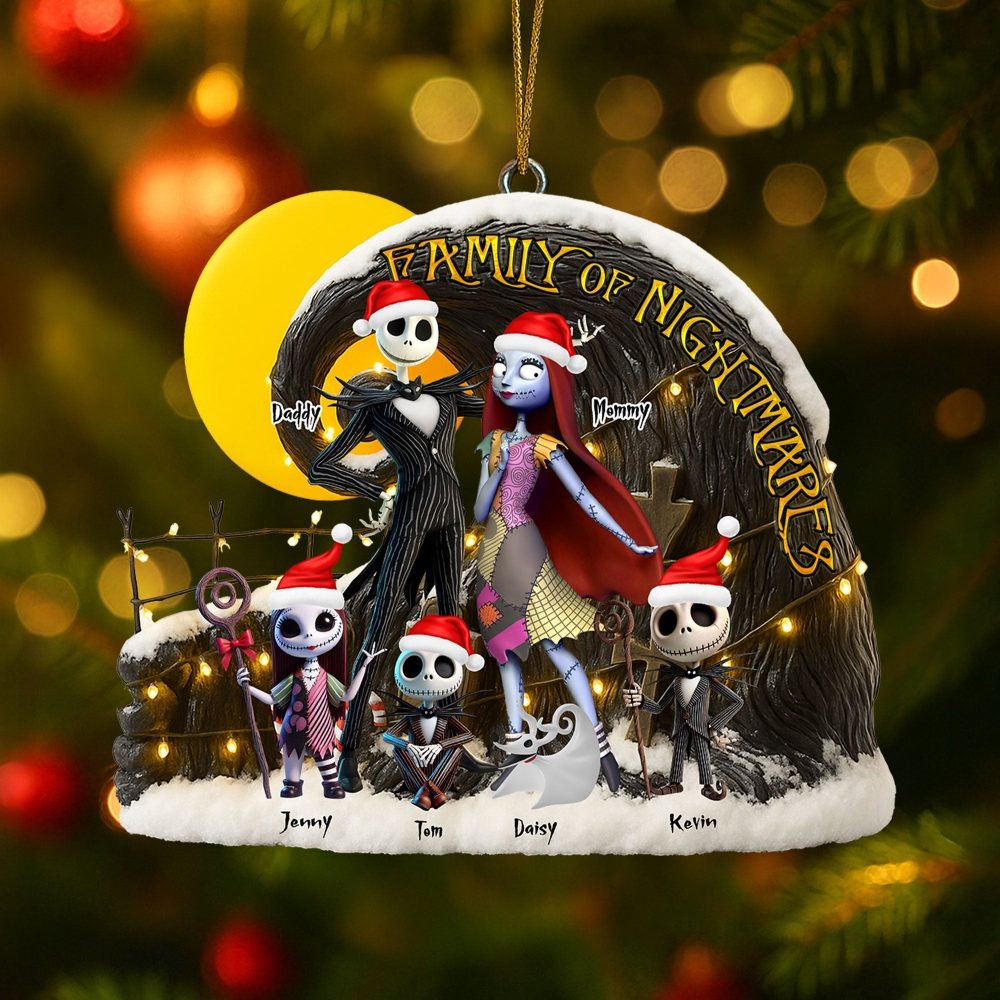 Celebrate Your Spooky Family Spirit - Personalized Spooky Family Ornament - Image 3