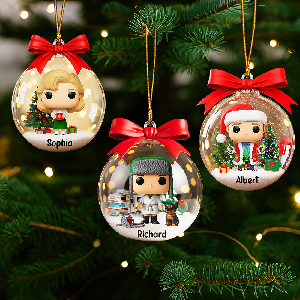 Celebrate The Joy Of Movies! - Personalized Funny Holiday Christmas Ornament - Custom Gift For Movie Lovers, Friends, And Family