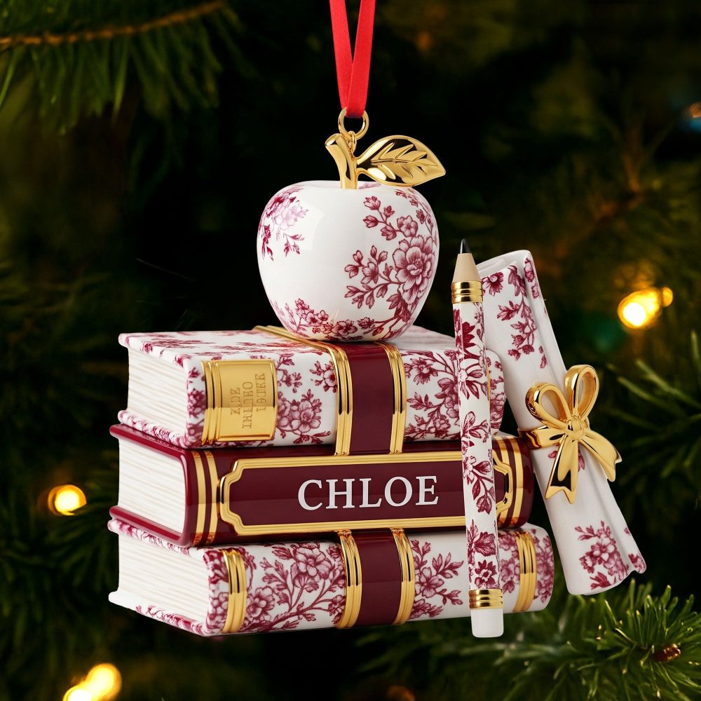 Celebrate Your Favorite Teacher - Personalized Teacher Ornament - Unique Gift For Educators, Christmas Keepsake - Image 3