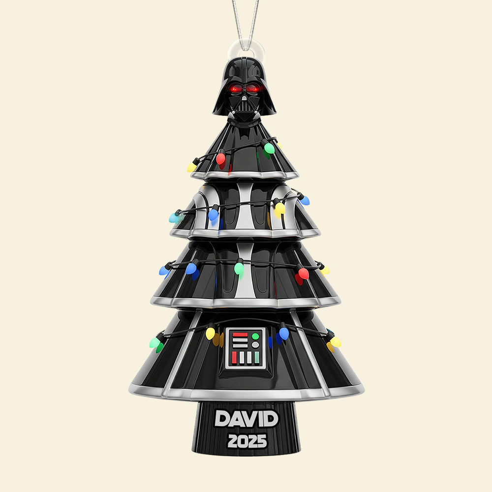 “Embrace The Galaxy This Christmas!” - Personalized Spaceship Tree Ornament - Perfect Gift For Star Wars Fans, Friends & Family - Image 3