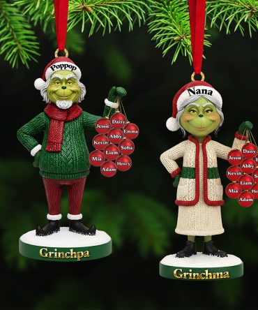 Celebrate Love & Family - Personalized Christmas Acrylic Ornament For Grandparents