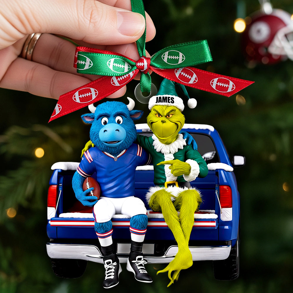 Cheers To Football Spirit! - Personalized American Football Mascot Ornament