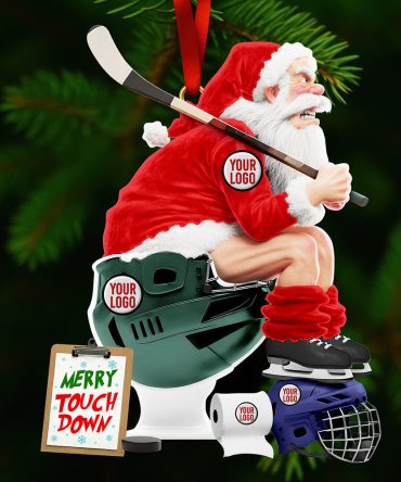 “Celebrate Your Team Spirit!” - Strong Rivalry Sport Lover Ornament - Custom Personalized Gift For Ice Game Fans