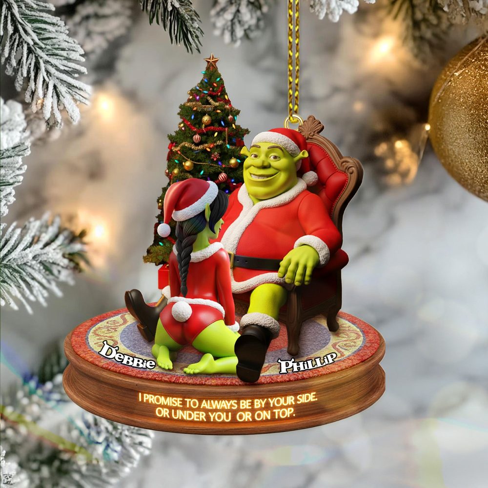 I Promise To Always Be By Your Side - Funny Couple Ornament - Personalized Gift For Couples - Image 2