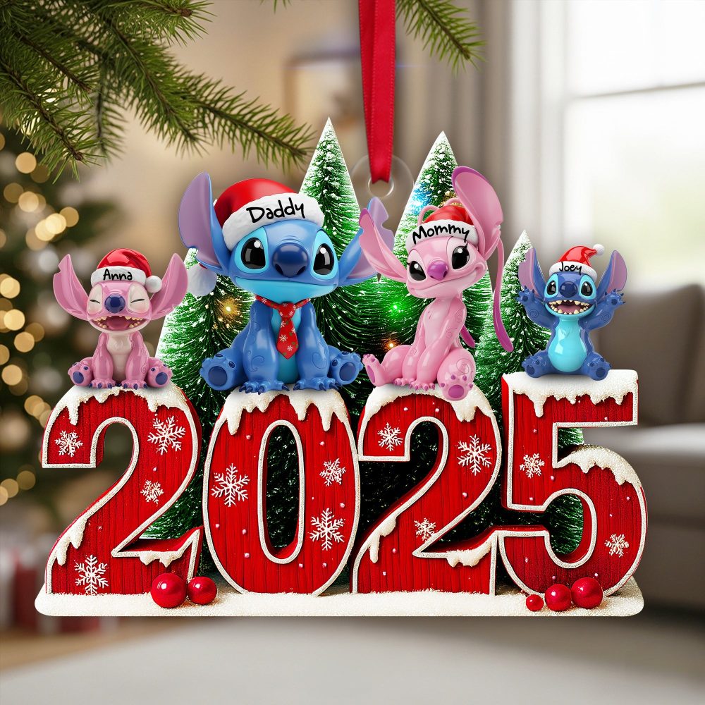 Adorable Alien Family Ornament - A Heartwarming Personalized Christmas Gift For Families