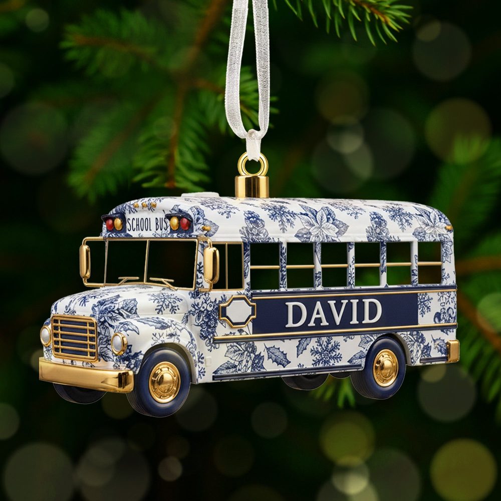 The Best School Bus Drivers Embrace Every Journey - Personalized Christmas Ornament - Perfect Gift For School Bus Drivers, Teachers, And Friends - Image 3
