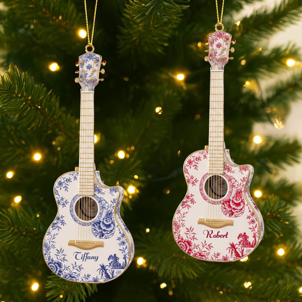 Strum Your Memories: Personalized Guitar Ornament - Perfect Gift For Music Lovers - Image 2