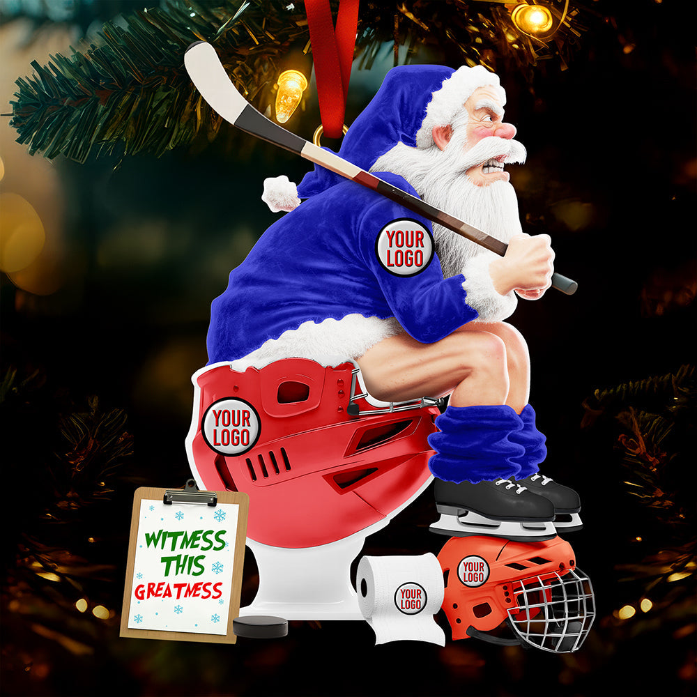 “Celebrate Your Team Spirit!” - Strong Rivalry Sport Lover Ornament - Custom Personalized Gift For Ice Game Fans - Image 3