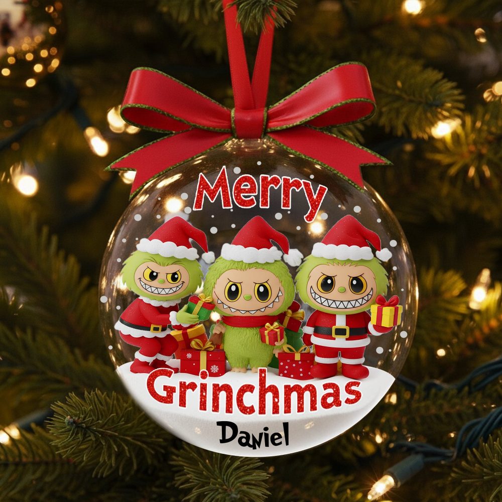 Bring Joy This Holiday Season With Our Cute Xmas Monster Ornament - Personalized Christmas Gift For Friends, Family, Kids - Image 2