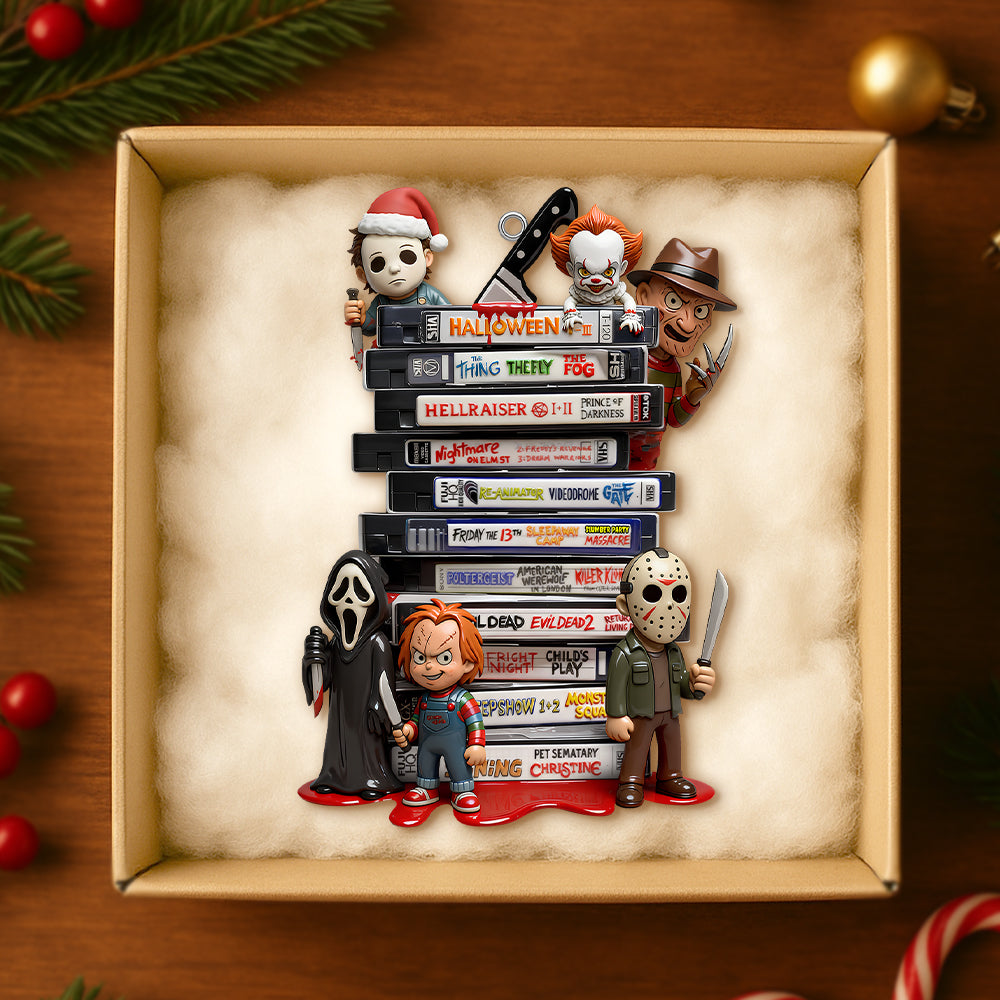 Get Spooky With Your Favorite Characters! - Horror Collection Acrylic Ornament - Personalized Gift For Horror Lovers, Christmas, And Movie Buffs - Image 3