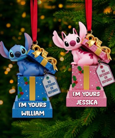 Funny Alien Couple Ornament - Personalized Christmas Gift For Couples