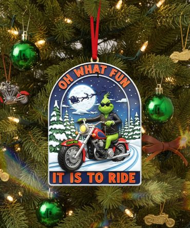 Oh What Fun, It Is To Ride - Personalized Acrylic Ornament For Christmas