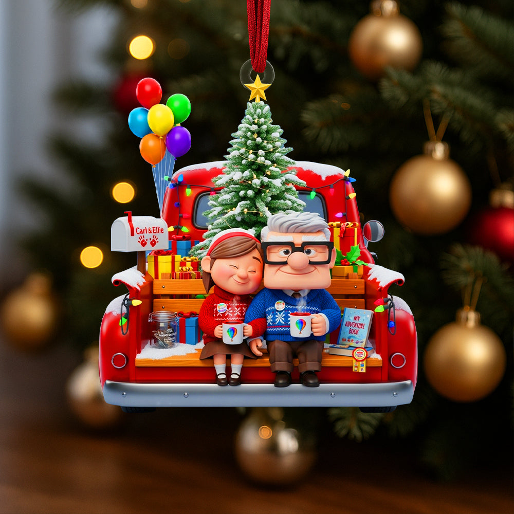 Celebrate Love This Christmas - Personalized Christmas Ornament For Couples - A Perfect Gift For Spouses And Partners