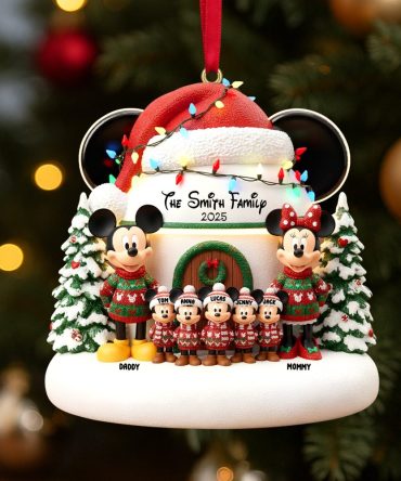 Celebrate Togetherness With Your Customized Family Christmas Ornament - A Heartwarming Gift For Families, Friends, And Loved Ones