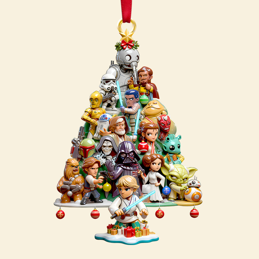 “Celebrate The Magic Of Film” - Cosmic Troop Christmas Tree Ornament, Personalized Gifts For Movie Fans - Image 4