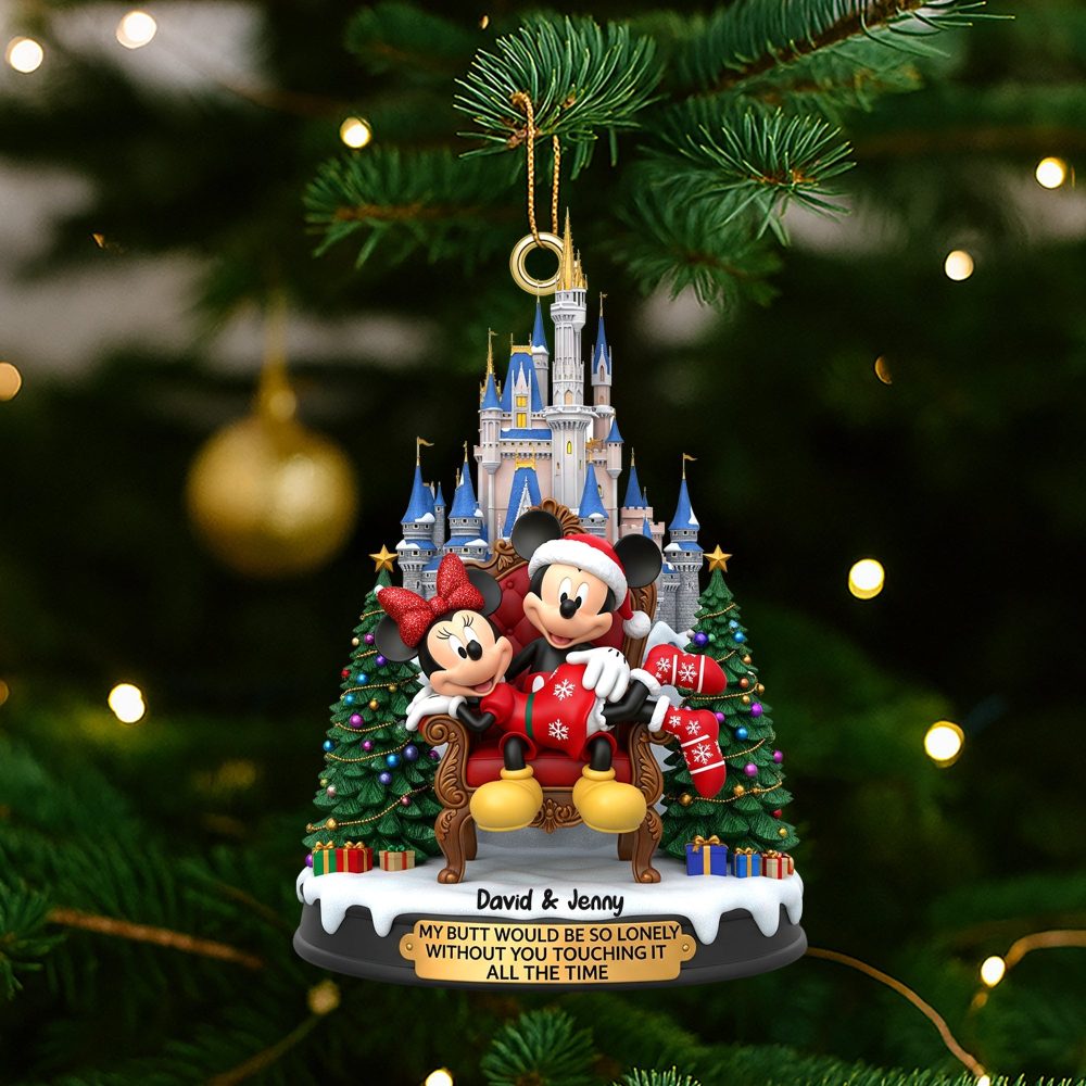 My Butt Would Be So Lonely Without You! - Personalized Christmas Ornament For Couples - Image 3