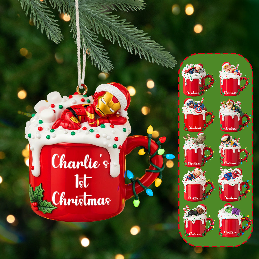 “Celebrate The Magic Of Christmas!” – Baby Christmas Ornament, Personalized Gift For Kids, Family & Fans - Image 2