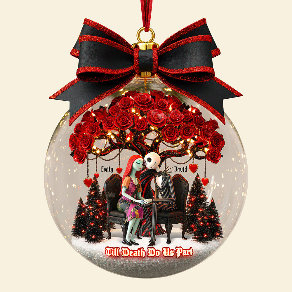 “Till Death Do Us Part” – Personalized Christmas Ornament For Couples - Image 4