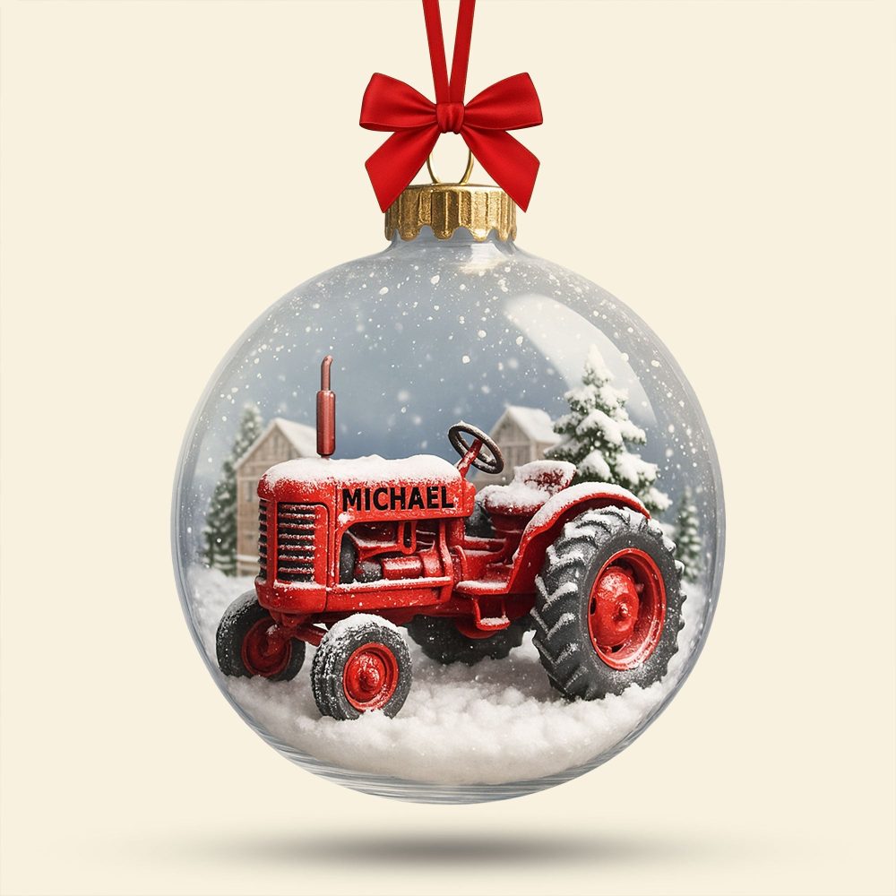 Personalized Tractor Ornament - The Perfect Gift For Farmers - Image 3