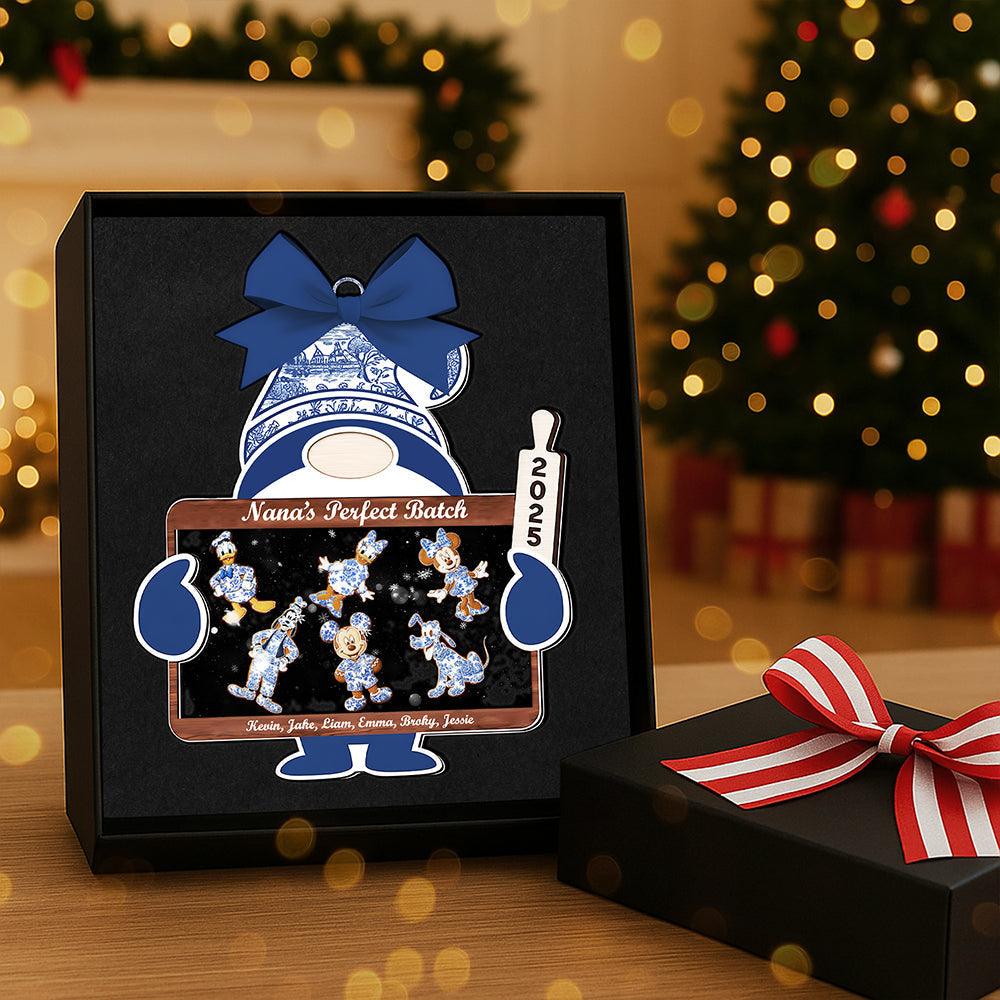 Shake Me For Joy! - Personalizable Layered Christmas Grandma Ornament - Gift For Nana, Mommy, And Loved Ones - Image 3