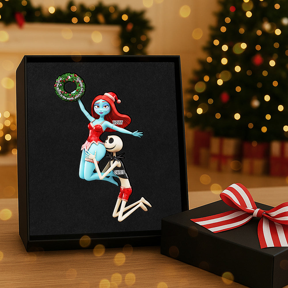 You'Re My Favorite - Personalized Naughty Couple Acrylic Ornament - Image 3