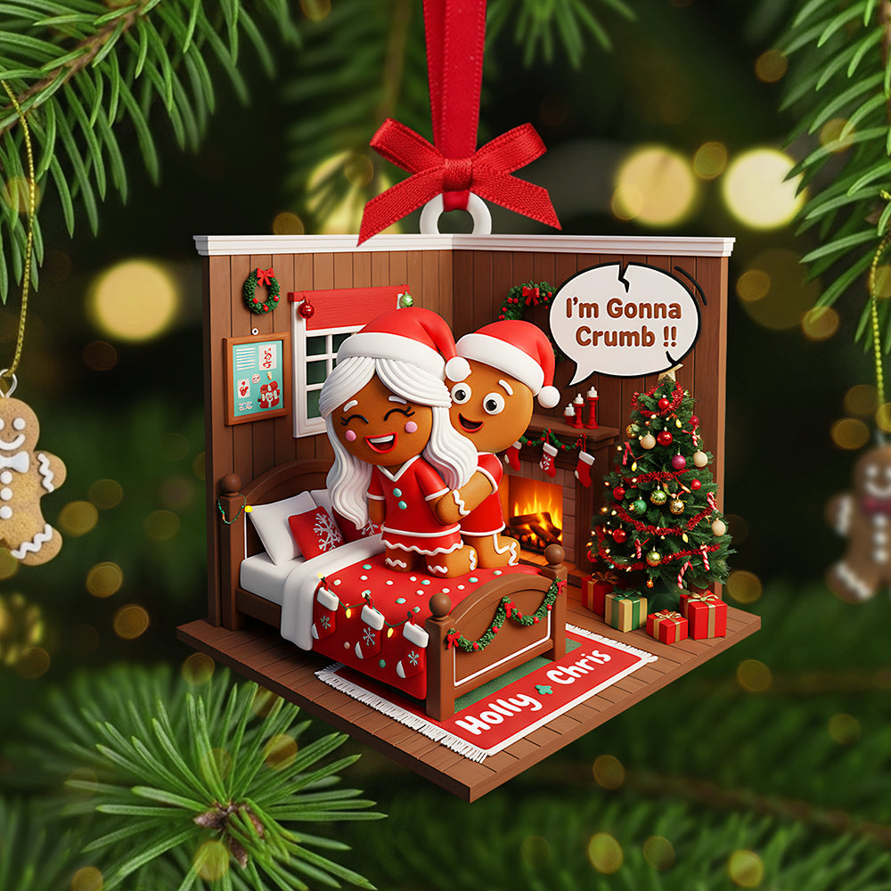 Personalized Gingerbread Couple Christmas Ornament - Perfect Gift For Couples