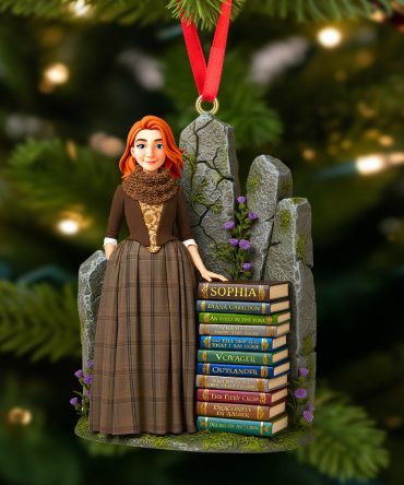“For The Love Of Reading” - Personalized Christmas Ornament - Custom Gift For Book Lovers