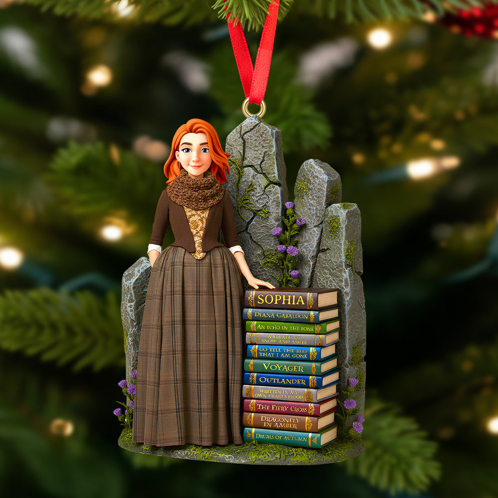 “For The Love Of Reading” - Personalized Christmas Ornament - Custom Gift For Book Lovers