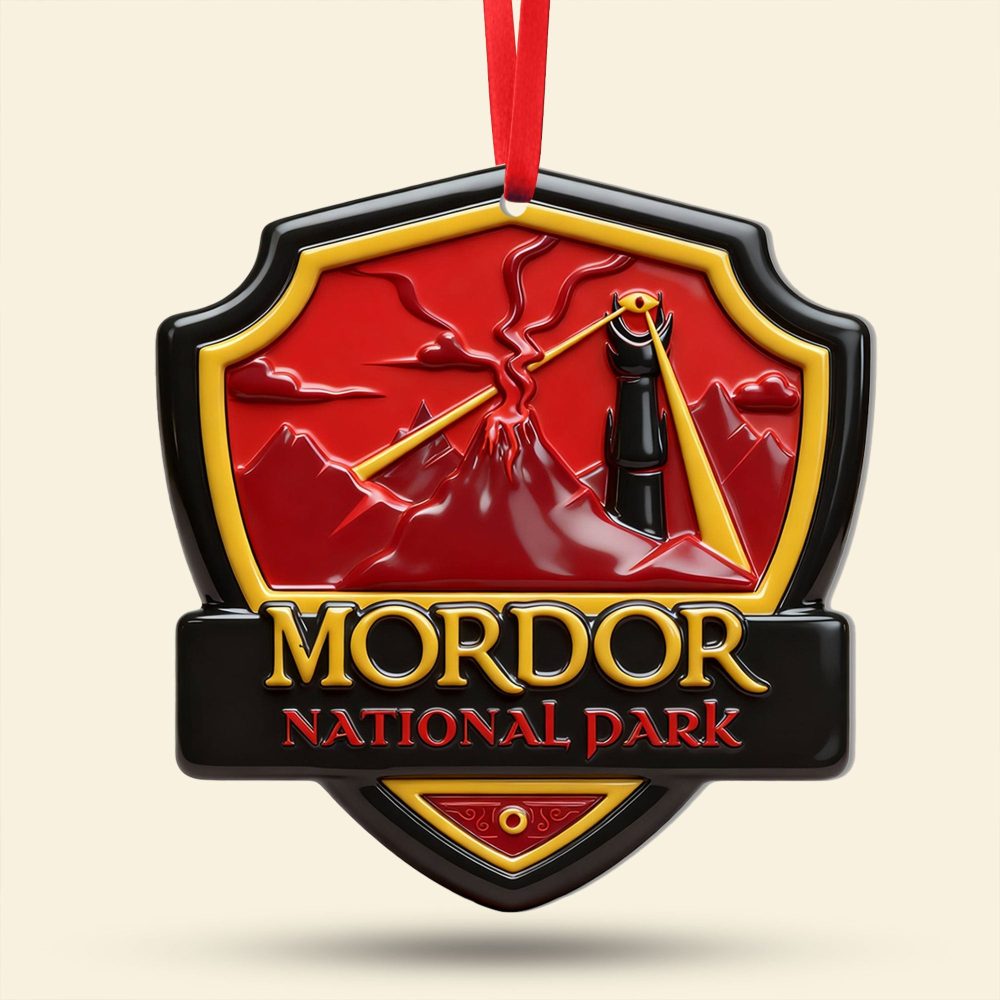 “Explore The Magic Of Your Favorite Fantasy World” - Fantasy Location Shield Ornament, Customizable Gift For Movie Fans - Image 5