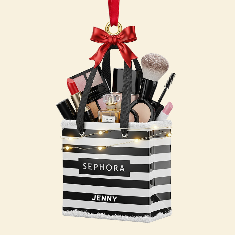 For The Makeup Lovers: A Personalized Christmas Ornament - Perfect Gift For Beauty Enthusiasts - Image 4