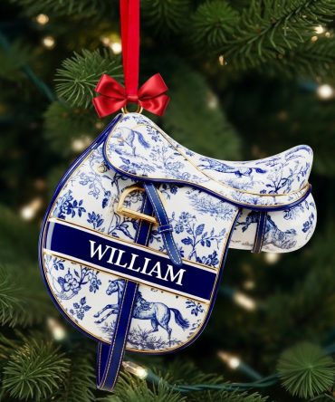 A Gift For Every Equestrian: Personalized Equestrian Saddle Ornament - A Custom Christmas Present For Horse Riding Enthusiasts