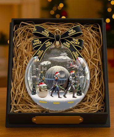 Celebrate Togetherness: Family Walking Together Christmas Ornament - Personalized Gift For Loved Ones