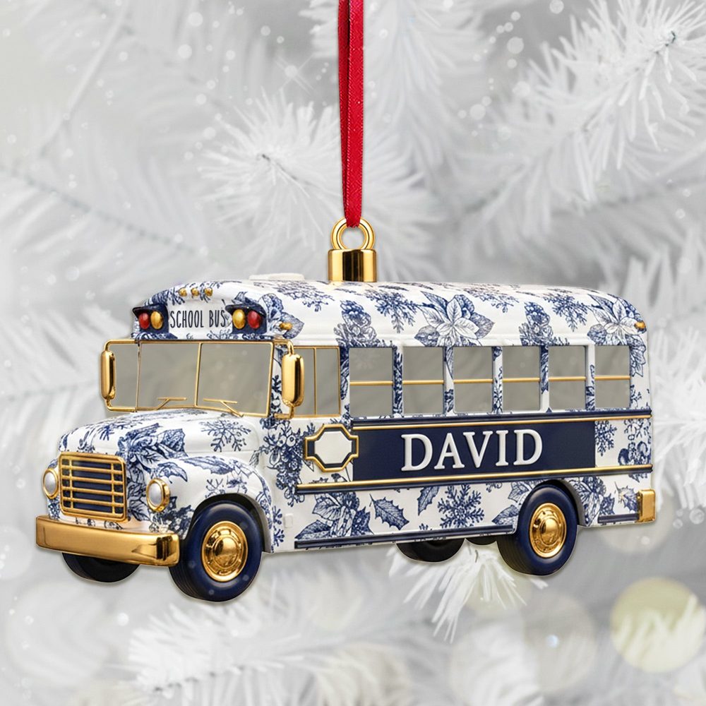 The Best School Bus Drivers Embrace Every Journey - Personalized Christmas Ornament - Perfect Gift For School Bus Drivers, Teachers, And Friends - Image 2
