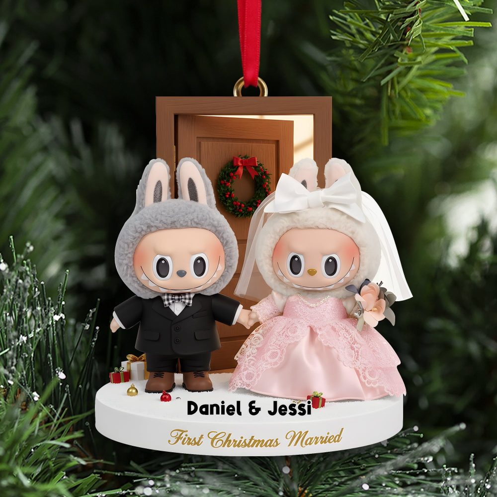 Cherish Your Love: First Christmas Together Ornament - Personalized Gift For Newlyweds - Image 2