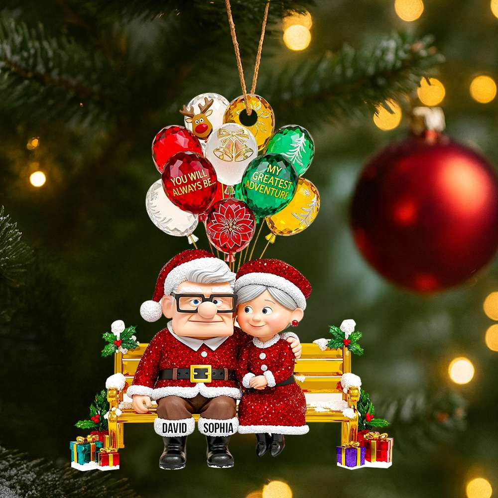 You'Ll Always Be My Greatest Adventure - Personalized Romantic Couple Christmas Ornament - Image 4
