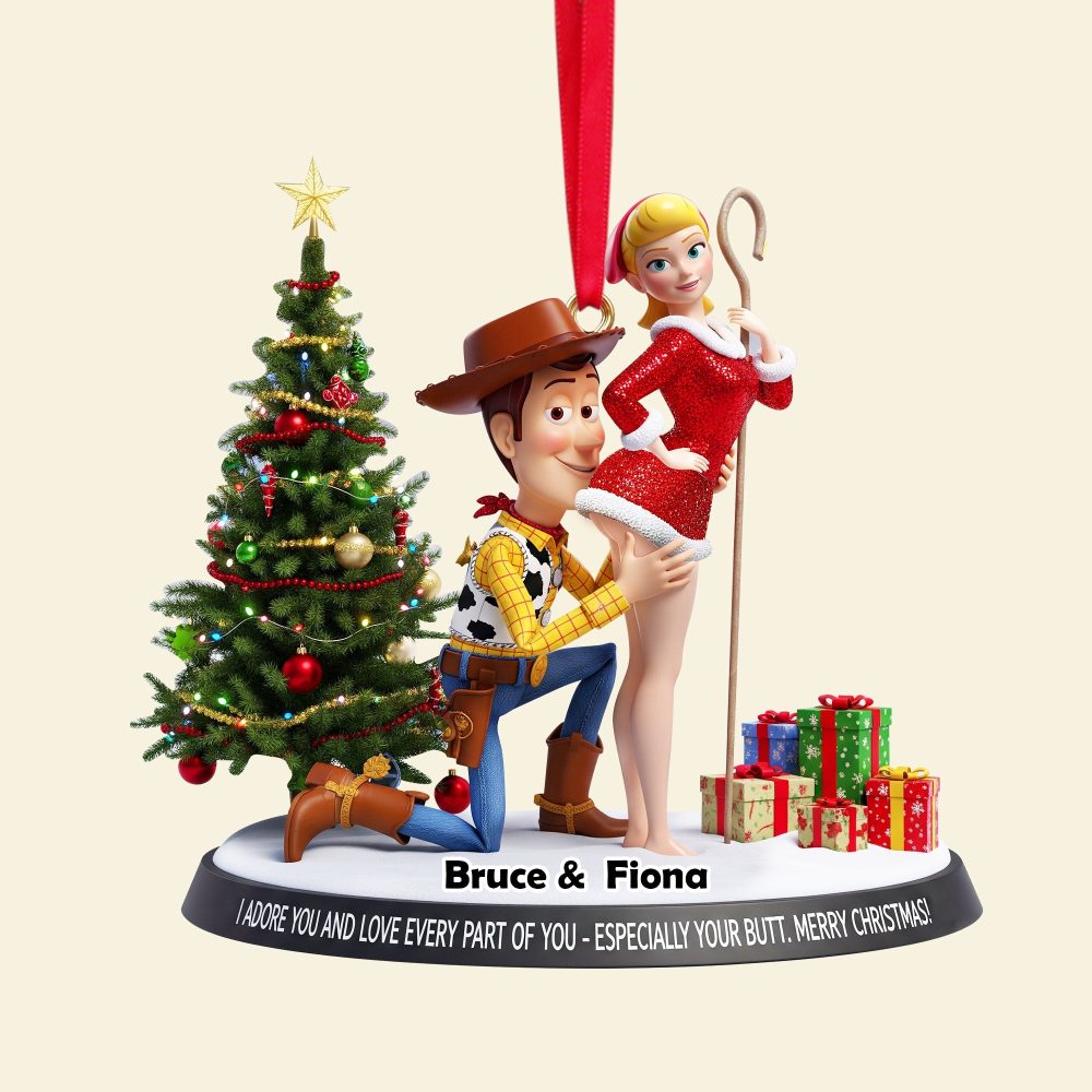 I Adore You - Playful Animated Ornament - Personalized Gift For Couples - Image 5