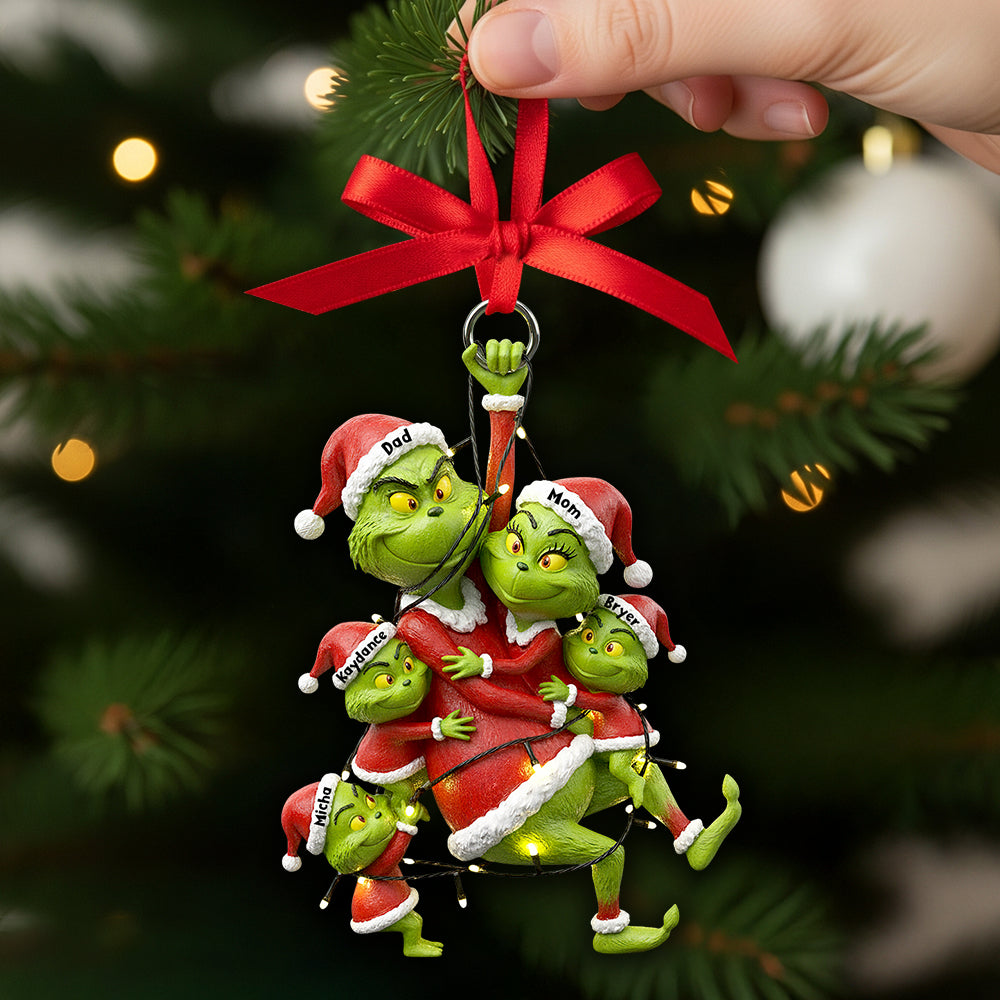 “Bring Home The Joy!” Fun Mischievous Christmas Ornament - Personalized Gifts For Family