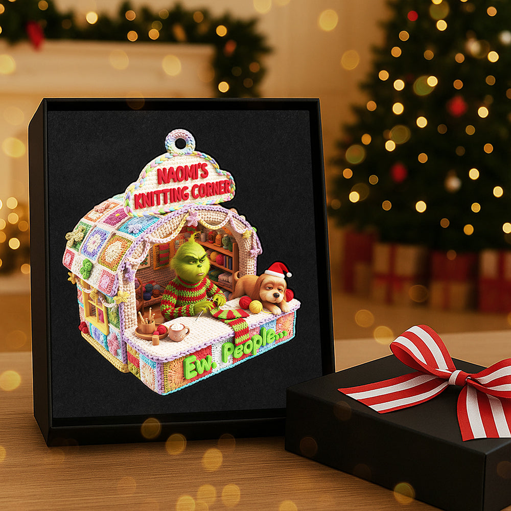 Ew. People - Personalized Christmas Ornament For Knitting Lovers - Image 3