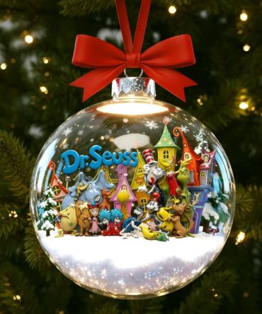 Celebrate Whimsy: Personalized Dr. Seuss Children’S Book Ornament – Perfect Gift For Kids And Fans