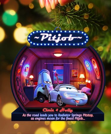As The Road Leads You To Radiator Springs, Personalized Gifts For Christmas - Custom Acrylic Ornament For Couples, Friends, Family