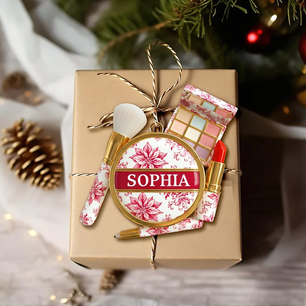 Makeup Kit Christmas Ornament - Personalized Gifts For Makeup Lovers - Image 4