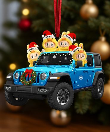 “Off-Road Adventurers Assemble!” - Monster Duck Off-Road Christmas Ornament - Personalized Gift For Outdoor Enthusiasts