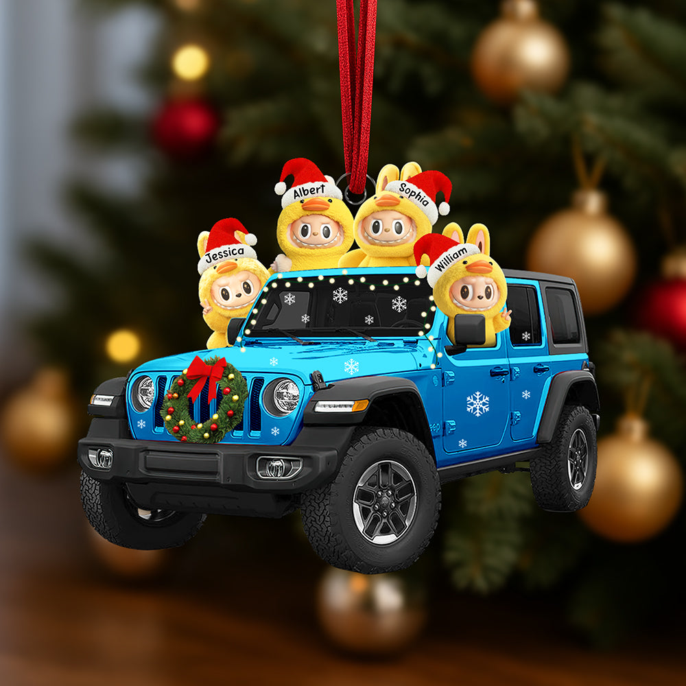 “Off-Road Adventurers Assemble!” - Monster Duck Off-Road Christmas Ornament - Personalized Gift For Outdoor Enthusiasts