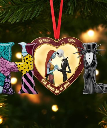 Till Death Do Us Part - Spooky Couple Ornament - Personalized Gift For Couples