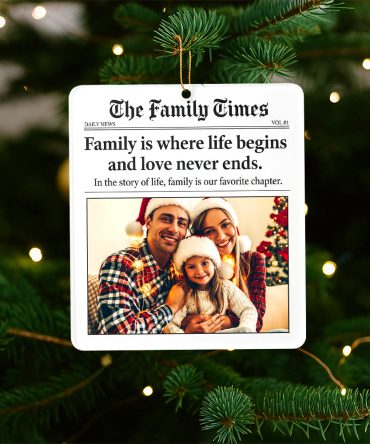 Family Is Where Life Begins - Personalized Christmas Ornament