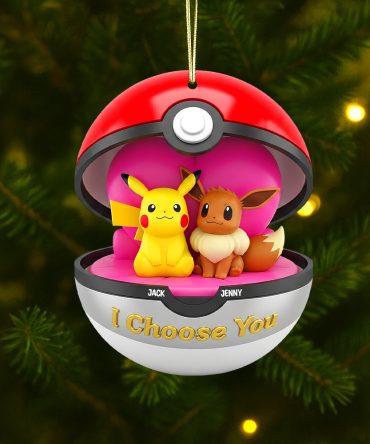 I Choose You - Personalized Christmas Acrylic Ornament For Couples