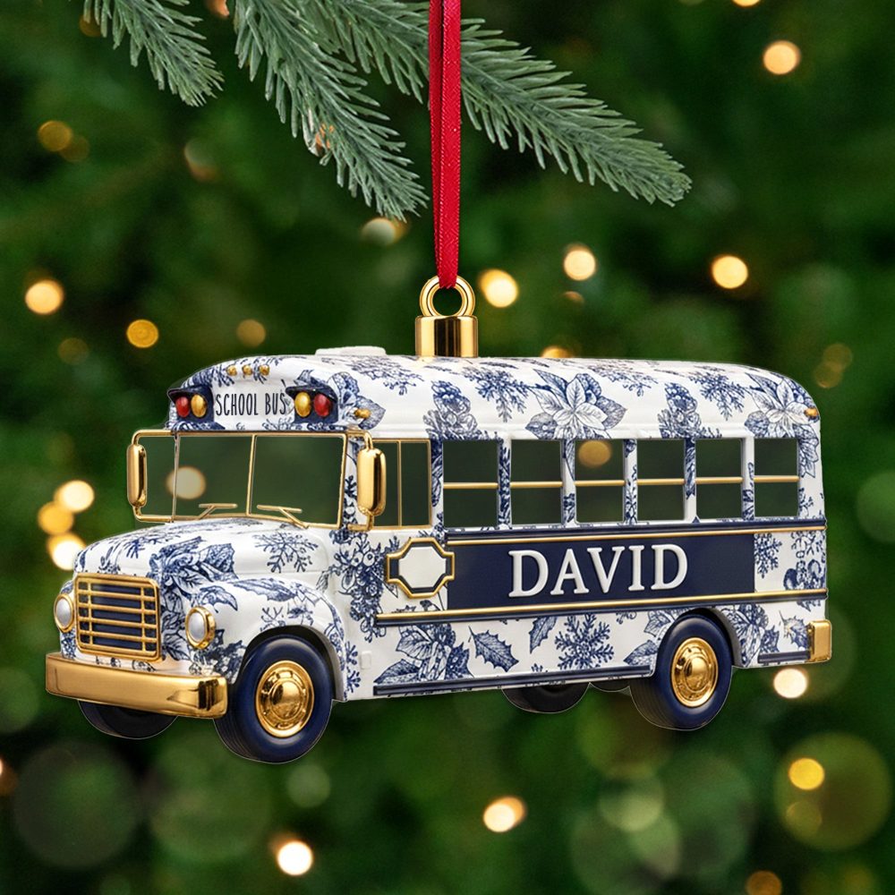 The Best School Bus Drivers Embrace Every Journey - Personalized Christmas Ornament - Perfect Gift For School Bus Drivers, Teachers, And Friends - Image 4