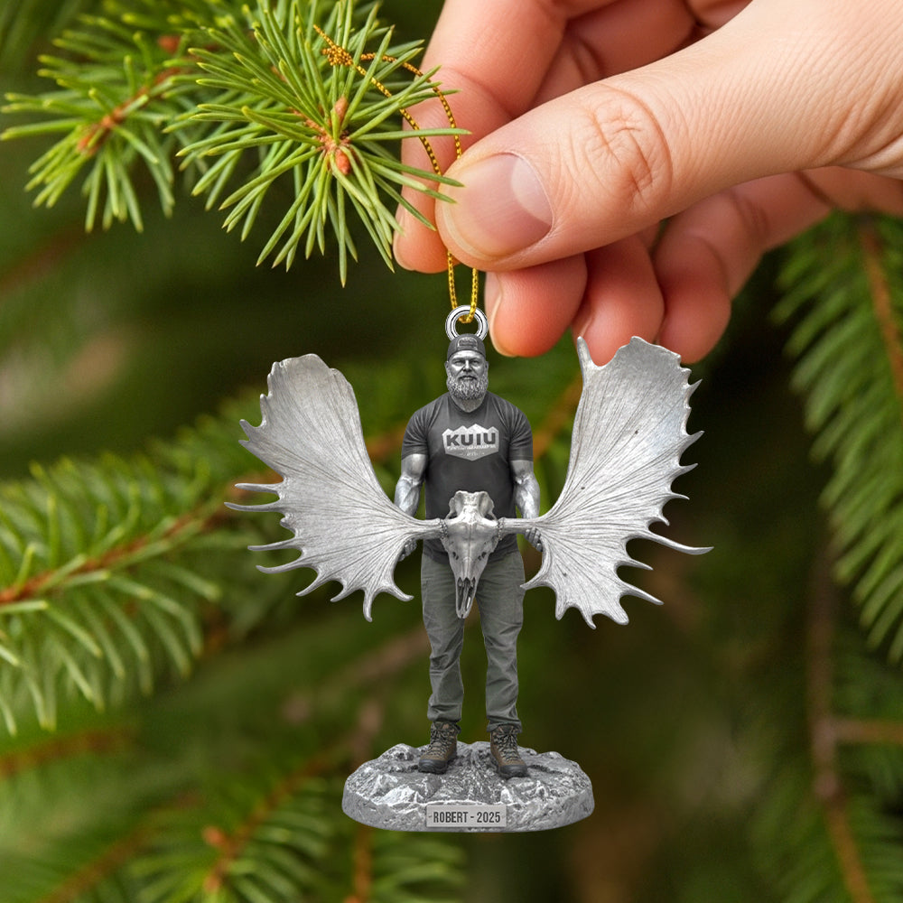 Celebrate Your Hunting Memories - Hunting Trophy Moment Christmas Ornament, Personalized Gift For Outdoor Enthusiasts - Image 2