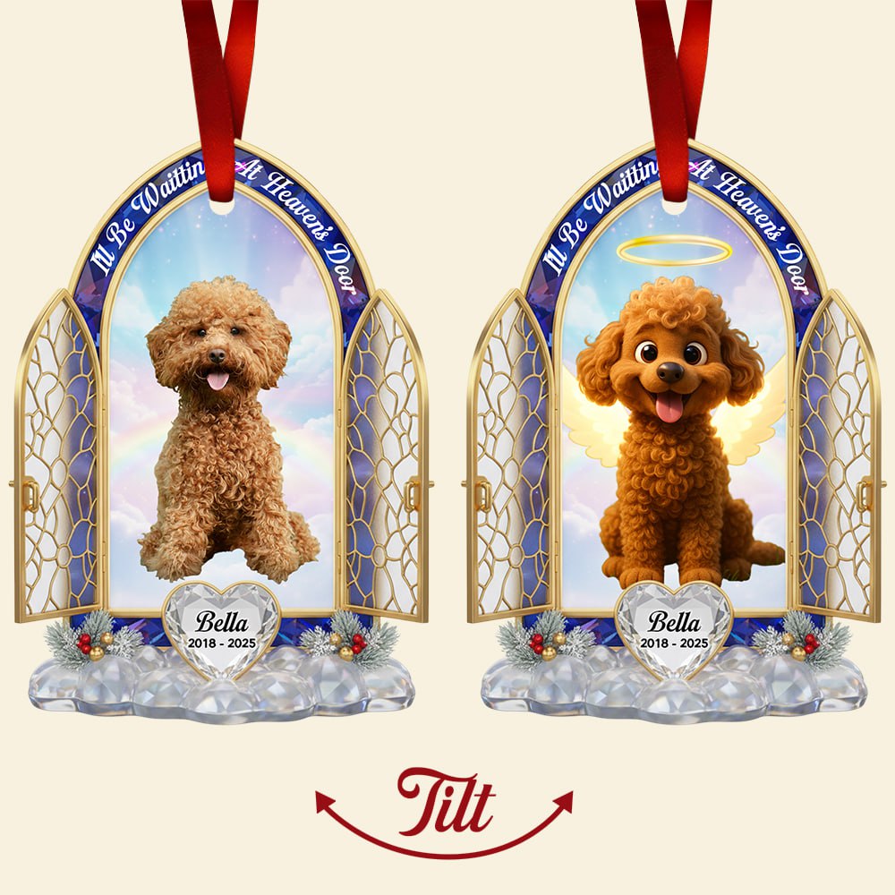 I Wanna Grow Old With You – Personalized Old Couple Christmas Ornament - Image 3